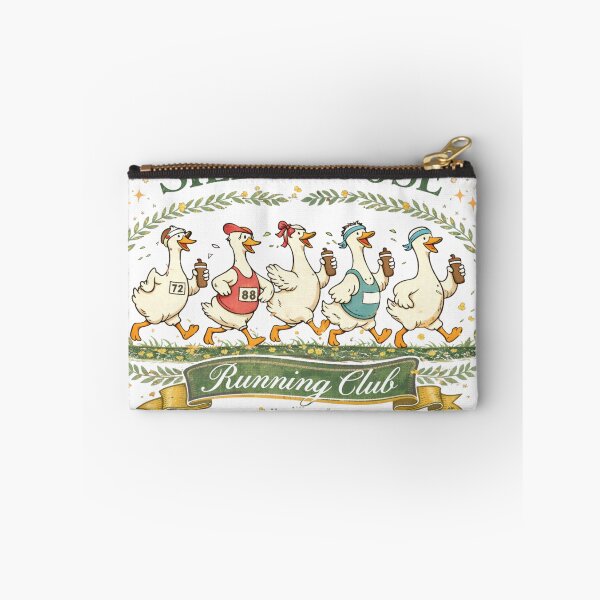 Item preview, Silly Goose Running Club – Colorful Fun Runner Geese Illustration designed and sold by smilup.