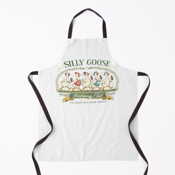 Item preview, Silly Goose Running Club – Colorful Fun Runner Geese Illustration designed and sold by smilup.