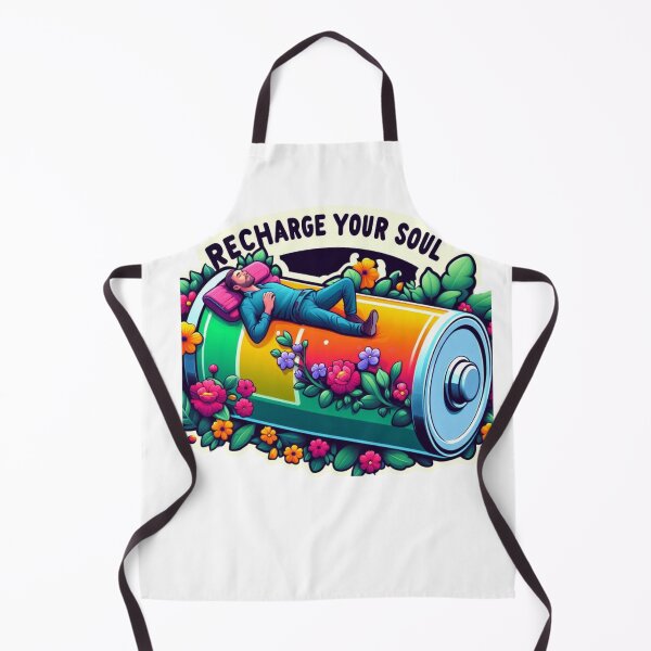 Item preview, Recharge Your Soul Self Care Battery Illustration designed and sold by Moulats.