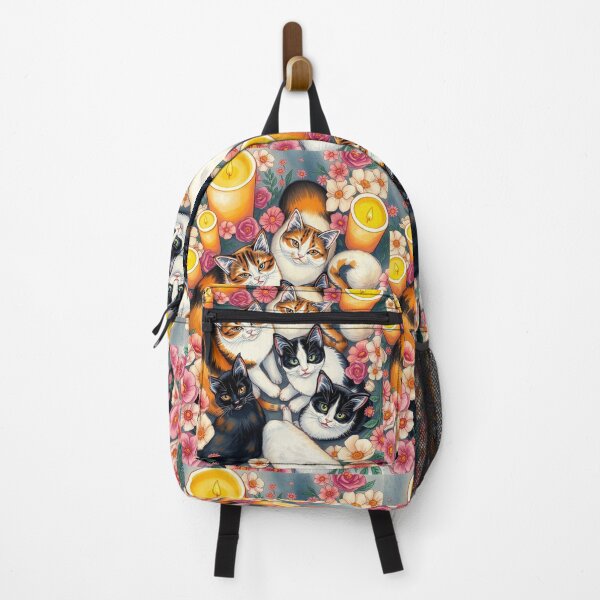 Item preview, Floral Circle of Cats designed and sold by GOODLOOKING10.
