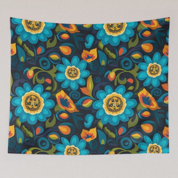 Item preview, Artistic Passion Flower Seamless Pattern designed and sold by ConcienciaEco.