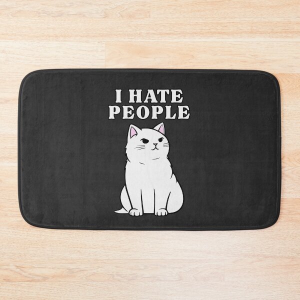 Item preview, I hate people - Antisocial Cat designed and sold by EvergreenRevolt.