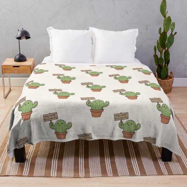 Item preview, Still Alive Out Of Pure Spite Angry Cactus designed and sold by CamaleonDesigns.