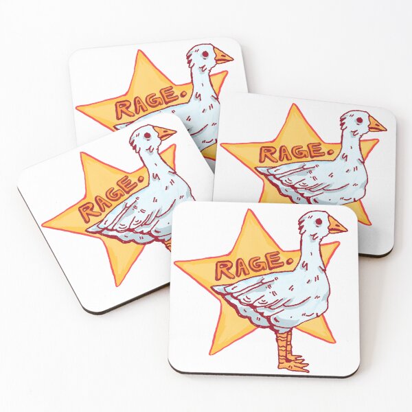 Item preview, RAGE goose. Silly goose of rage with star background designed and sold by Dirt-flavor.