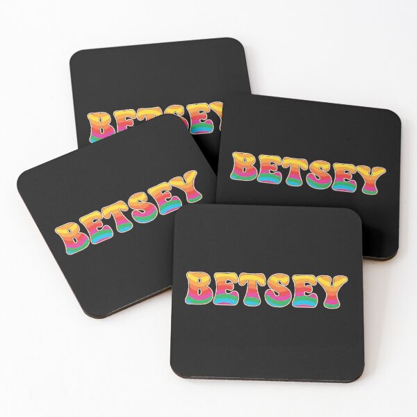 Item preview, ❤️ Betsey Personalized Name Wavy Retro Shirt, Coffee Mug, Sticker Gift designed and sold by HelixPedia.