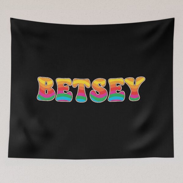 Item preview, ❤️ Betsey Personalized Name Wavy Retro Shirt, Coffee Mug, Sticker Gift designed and sold by HelixPedia.