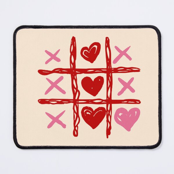 Item preview, Cute Heart Tic Tac Toe Love Game designed and sold by MaiZephyr.