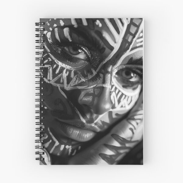 Item preview, Tattoo-Inspired Female Face Close-Up Photo Art designed and sold by DEC02.