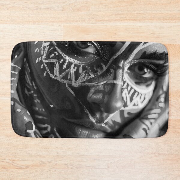 Item preview, Tattoo-Inspired Female Face Close-Up Photo Art designed and sold by DEC02.