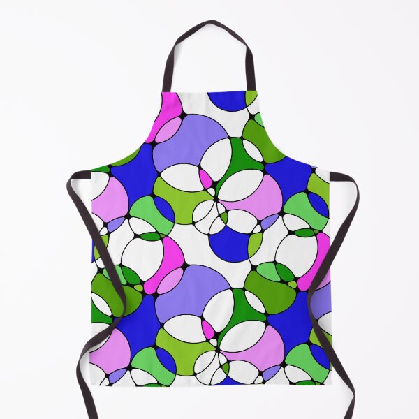Item preview, Neurographic Joy Abstract Overlapping Shapes Blue Purple Pink Green designed and sold by thecolorbirdie.