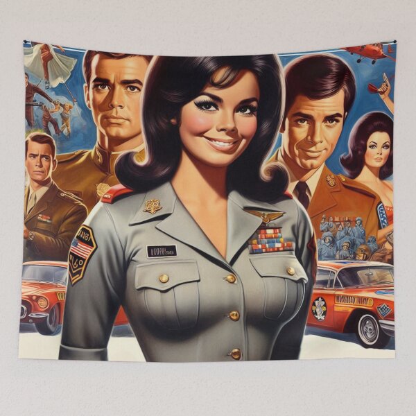 Item preview, Retro Policewoman designed and sold by PulpVintage.