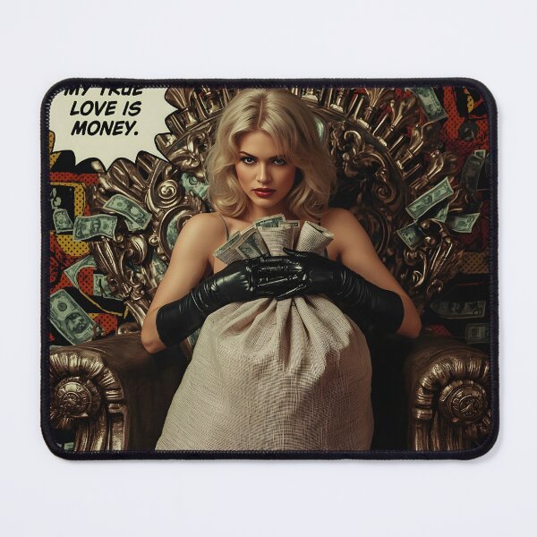 Item preview, The Cash Queen - Realism Comic Style Art designed and sold by PopOutDreams.