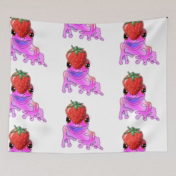 Item preview, Frank the Strawberry Frog – animalsinhats designed and sold by Ashley’sAnimalz.