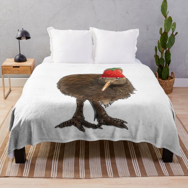 Item preview, Berry the Kiwi Bird Wearing a Strawberry Hat  -animalsinhats  designed and sold by Ashley’sAnimalz.