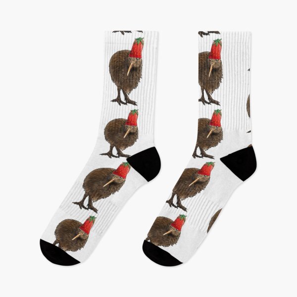 Item preview, Berry the Kiwi Bird Wearing a Strawberry Hat  -animalsinhats  designed and sold by Ashley’sAnimalz.