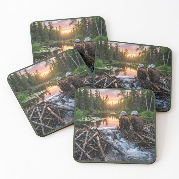 Item preview, Beavers Inspect Dam designed and sold by Tridentulus.