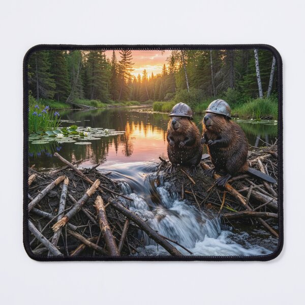 Item preview, Beavers Inspect Dam designed and sold by Tridentulus.