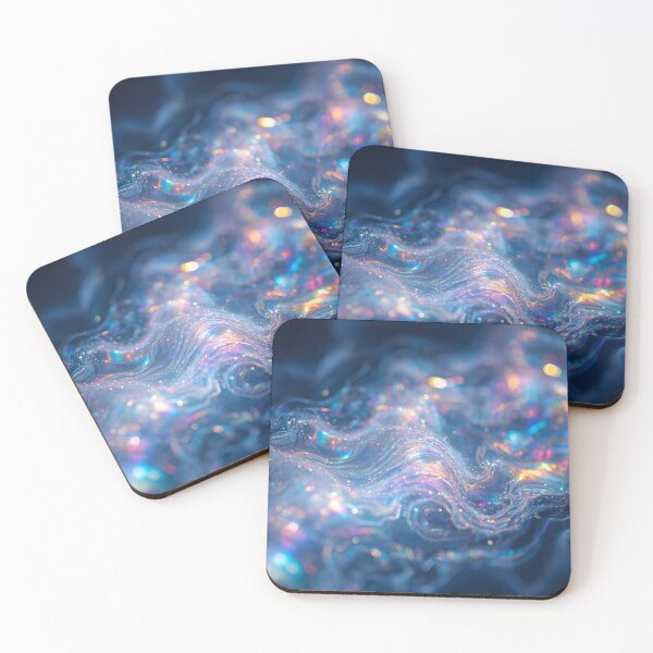 Item preview, Iridescent Nocturne Flow – Ethereal Gothic Light Art designed and sold by FerryFineArt.