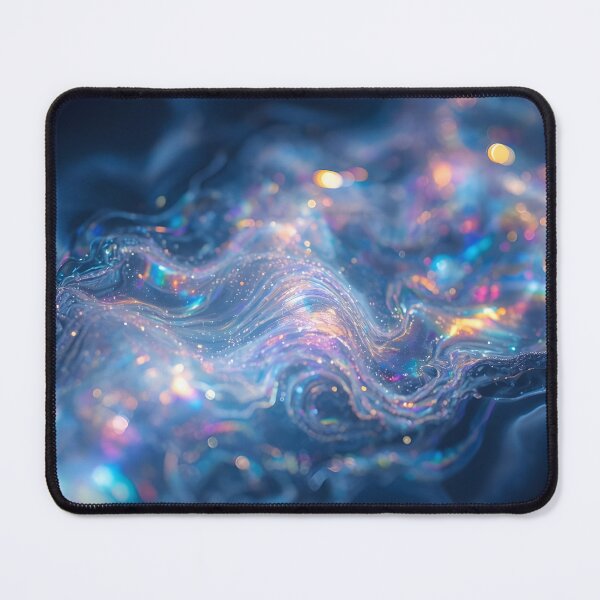 Item preview, Iridescent Nocturne Flow – Ethereal Gothic Light Art designed and sold by FerryFineArt.
