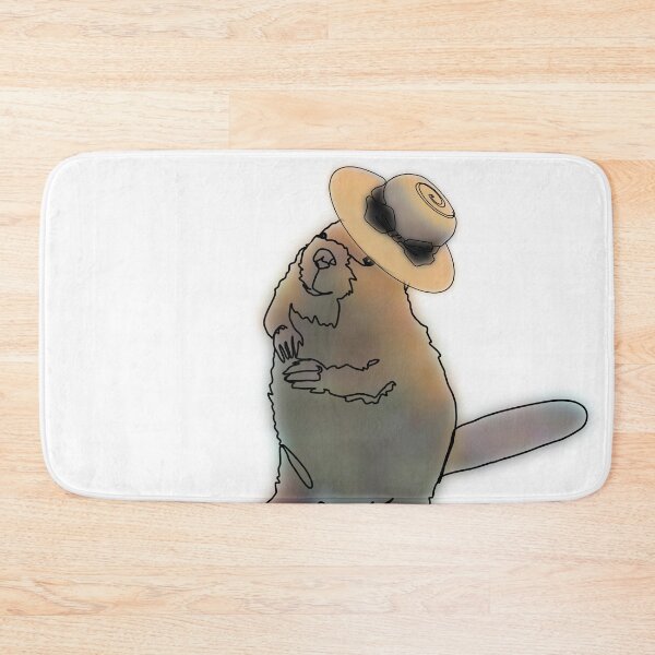 Item preview, Benny the Beaver in a sun Hat with bow– animalzinhats designed and sold by Ashley’sAnimalz.