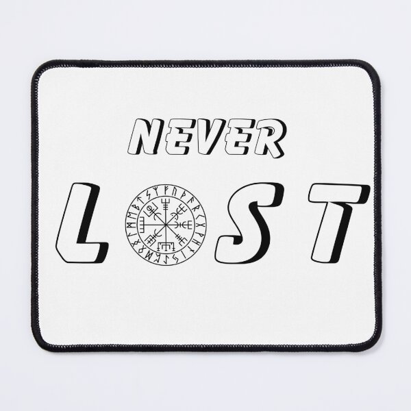 Item preview, NEVER LOST - VIKING VEGVISIR (WHITE AND BLACK) designed and sold by Creative Cardinal Studios.