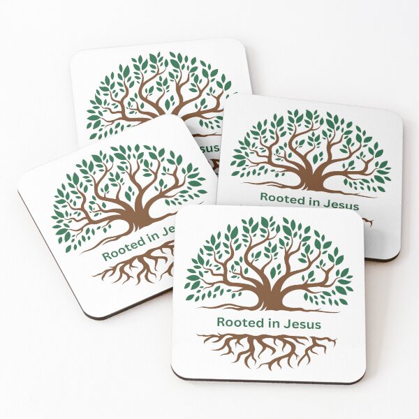 Item preview, Rooted in Jesus – Tree Design designed and sold by IsWhatWeDo.