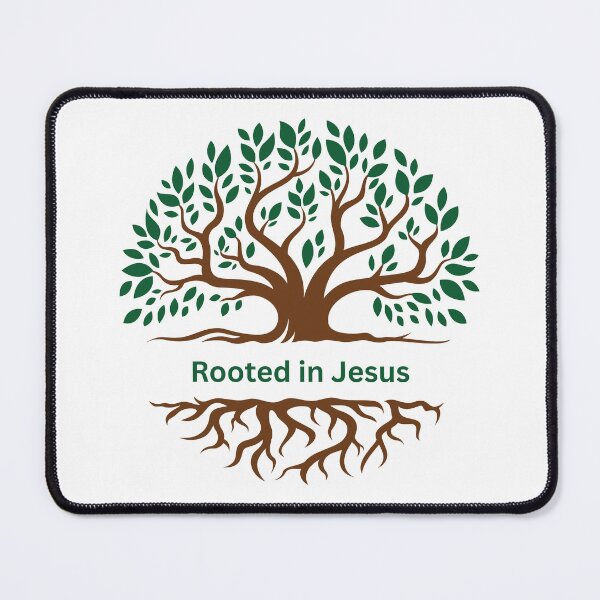 Item preview, Rooted in Jesus – Tree Design designed and sold by IsWhatWeDo.