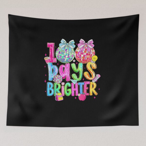 Item preview, Preppy 100 Days Brighter Happy 100th Day of School Boy Girl designed and sold by Juansustait.