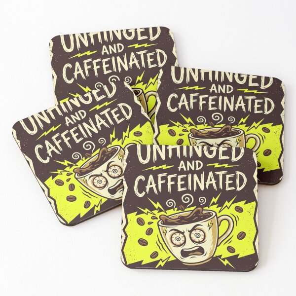 Item preview, Unhinged & Caffeinated – Extreme Jitters Coffee Chaos Cartoon Design designed and sold by TrashCultSupply.