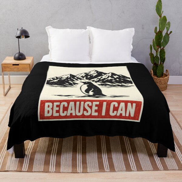 Item preview, But Why Because I Can Penguin Mountain Statement designed and sold by Nocturnal-Vines.