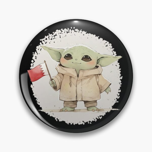 Item preview, BABY YODA BAHRAIN FLAG designed and sold by LIS AND MELIVERSO.