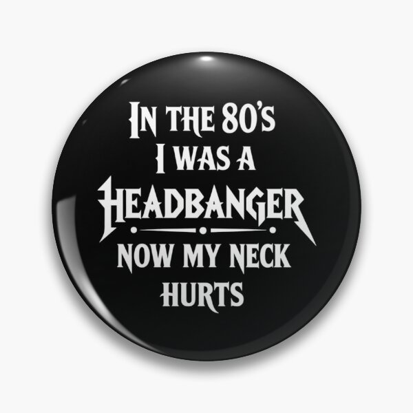 Aperçu de l'œuvre Les fans de heavy metal des années 80 ont mal au cou (humour) créée et vendue par FlankinMew.