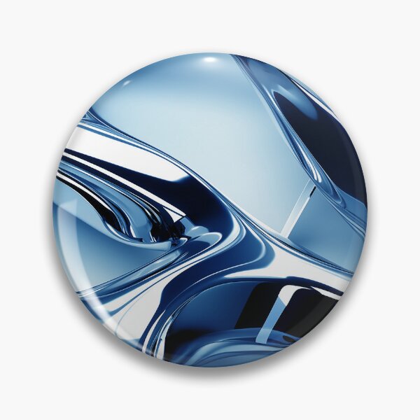Item preview, Aqua, Blue, And Silvery (Faux) Metallic Abstract Designs designed and sold by DEC02.