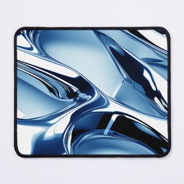 Item preview, Aqua, Blue, And Silvery (Faux) Metallic Abstract Designs designed and sold by DEC02.
