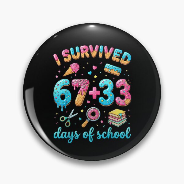 Item preview, I Survived 67 33 Days of School 100 Days of School 67 Meme designed and sold by Juansustait.