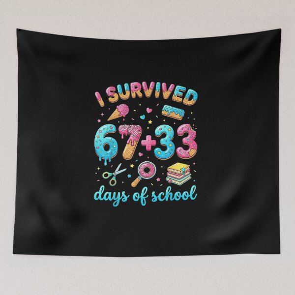 Item preview, I Survived 67 33 Days of School 100 Days of School 67 Meme designed and sold by Juansustait.