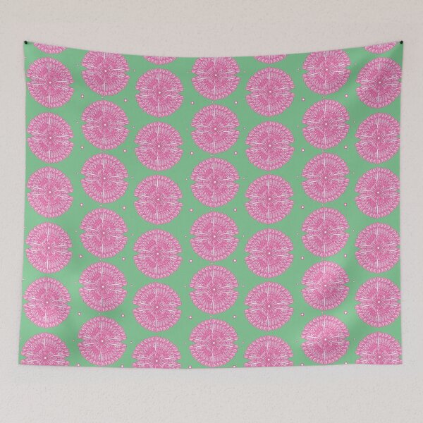 Item preview, Seamless doodle hand drawn feathers on green background. designed and sold by RosebudTextilesArt.