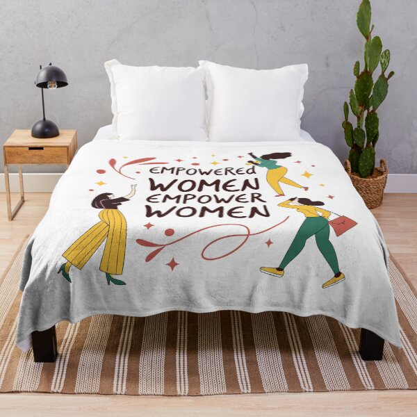 Item preview, Empowered Women Empower Women Inspirational Quote with Diverse Female Characters designed and sold by Jirada.