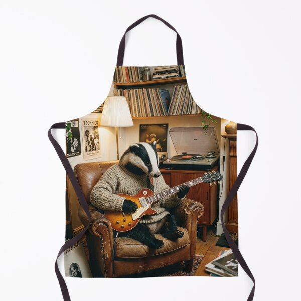 Item preview, Badger Plays Electric Guitar designed and sold by Tridentulus.