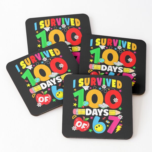 Item preview, I Survived 100 Days of 67 100th Day of School Kids Teacher designed and sold by Juansustait.