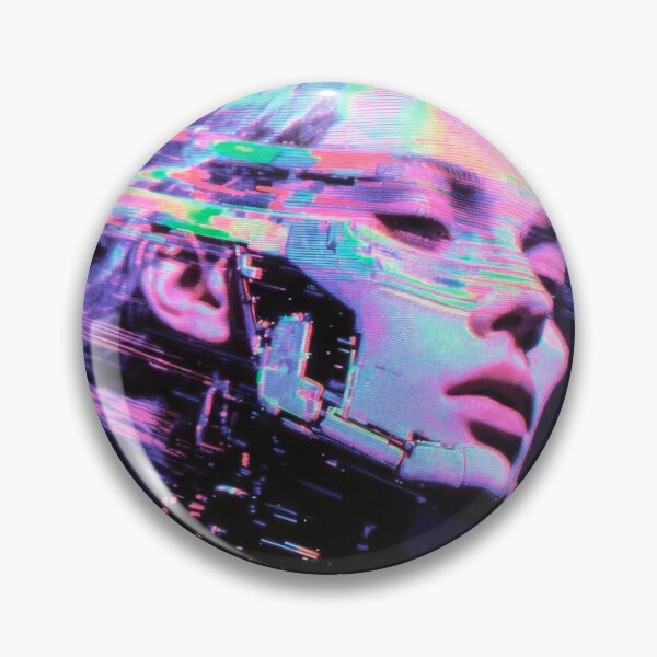 Item preview, Glitched Cyborg Girl | Cyberpunk Aesthetics  designed and sold by fatalfactaddict.