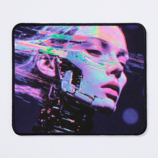Item preview, Glitched Cyborg Girl | Cyberpunk Aesthetics designed and sold by fatalfactaddict.