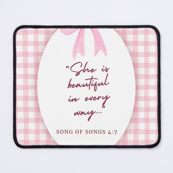 Item preview, She is beautiful songs of solomon 4:7 designed and sold by TheProverbsMom.