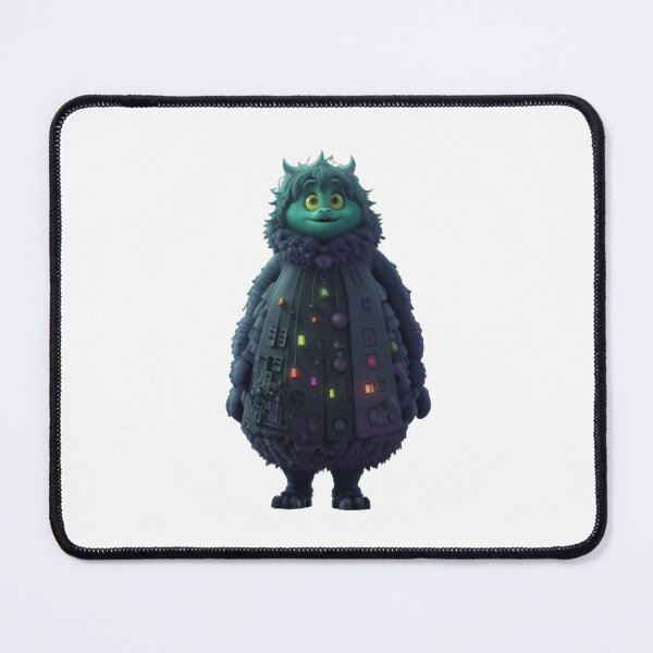 Item preview, Fluffy Gothic Monster - Teal Furry Guardian designed and sold by SpektroDesign.