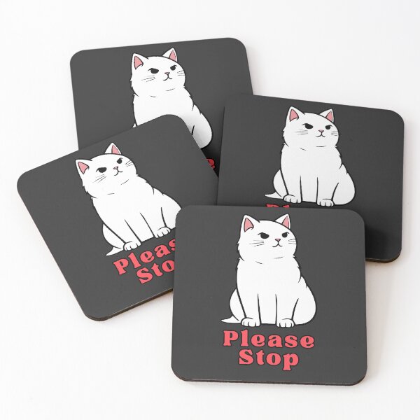 Item preview, Please Stop - Relatable Antisocial Cat designed and sold by EvergreenRevolt.