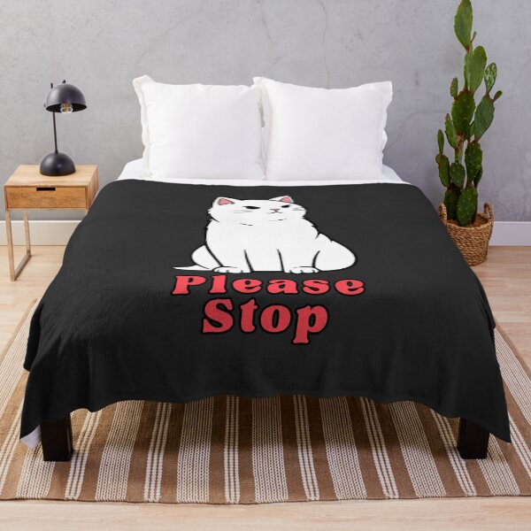 Item preview, Please Stop - Relatable Antisocial Cat designed and sold by EvergreenRevolt.