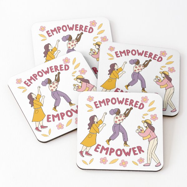 Item preview, Empowered Women Empower Others: Diverse Female Illustration with Floral Accents designed and sold by Jirada.
