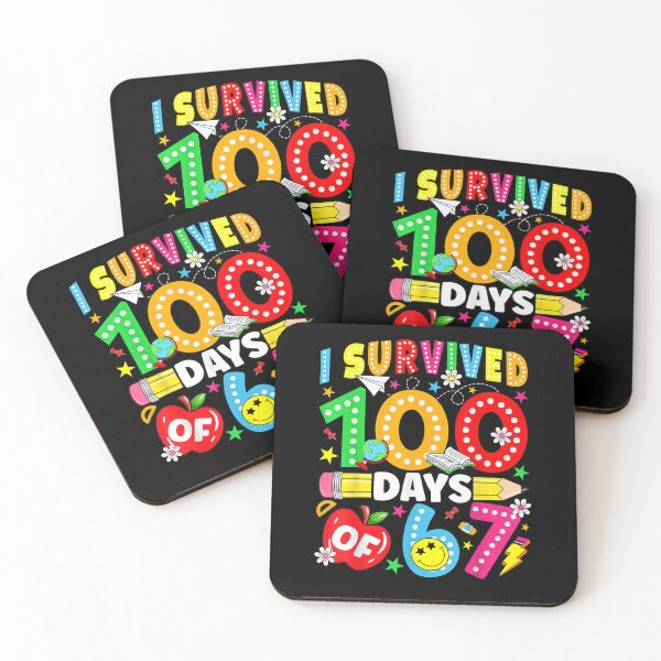 Item preview, I Survived 100 Days of 67 100th Day of School Kids Teacher designed and sold by Juansustait.