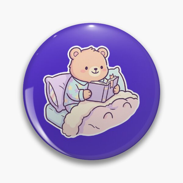 Item preview, Cute Kawaii Reading Bear in Star Pajamas designed and sold by Indraokta22.