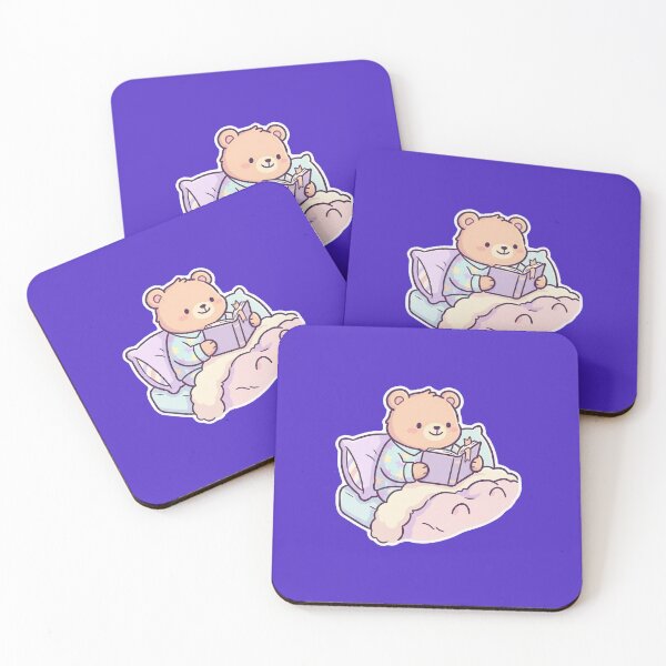 Item preview, Cute Kawaii Reading Bear in Star Pajamas designed and sold by Indraokta22.